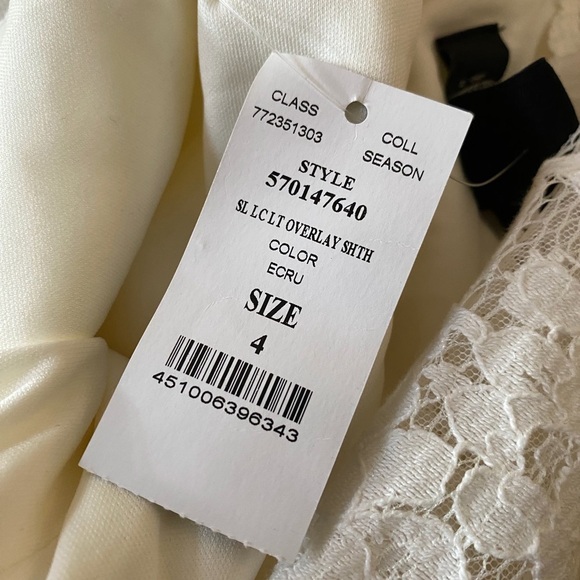 NWT WHBM Sleeveless Lace Sheath Dress - Picture 8 of 9